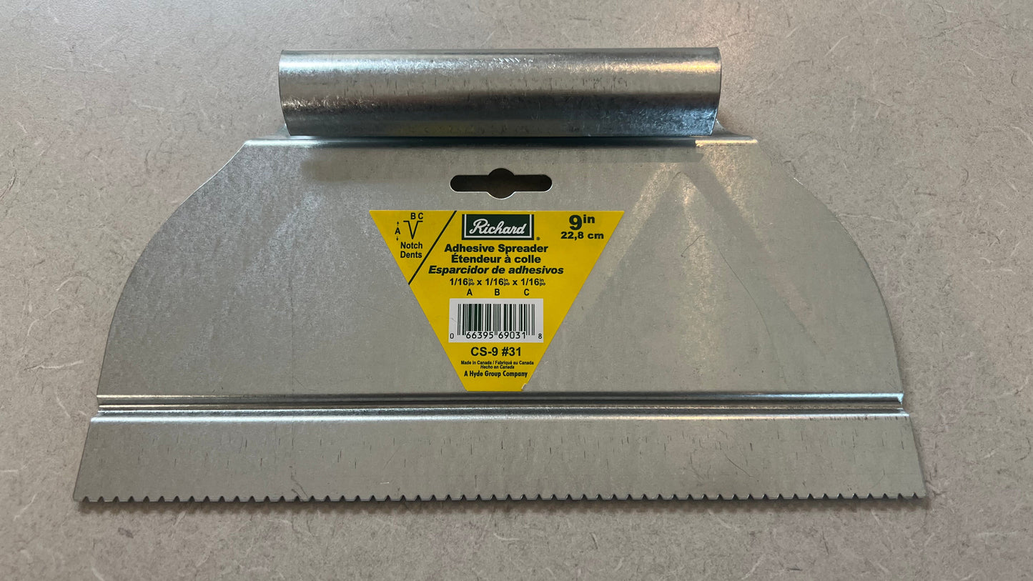 Richard Notch Trowel Adhesive Spreader